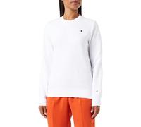 Champion Legacy Basics W-Light Powerblend Fleece Crewneck - Sudadera para Mujer, Color Blanco., M