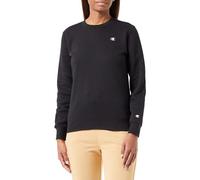 Champion Legacy Basics W-Light Powerblend Fleece Crewneck - Sudadera para Mujer, Negro, S