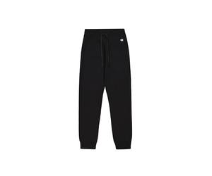 Champion Legacy Basics W-Light Powerblend Fleece Rib Cuff Pantalón de Chándal para Mujer, Negro, M