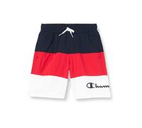 Champion Legacy Beachshorts-AC Color Block Disfraz de pantalón, (Azul Marino/Rojo Intenso/Blanco), 5-6 años para niños y niños