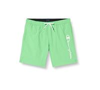 Champion Legacy Beachshorts AC Logo Bañador para Hombre, Verde Claro, S