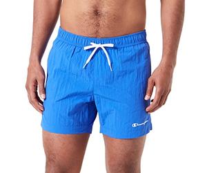 Champion Legacy Beachshorts AC Small Logo Short - Bañador para Hombre, Azul Cobalto, S