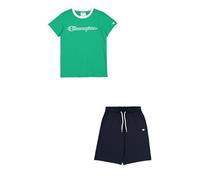 Champion Legacy Boy-Graphic Crewneck Set with Large Print Conjunto, Verde (GS130), 13-14 Años para Niños