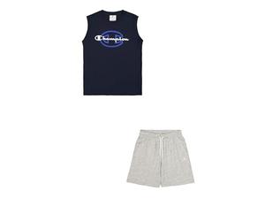Champion Legacy Boy - Graphic Sleeveless Crewneck Set, Colocar Niños, Blue (BS501),