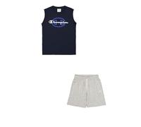 Champion Legacy Boy-Graphic Sleeveless Crewneck Set Conjunto, Azul (BS501), 15-16 Años para Niños
