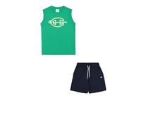 Champion Legacy Boy-Graphic Sleeveless Crewneck Set with Large Print Colocar, Green (GS130), 7-8 años para Niños