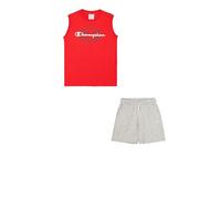 Champion Legacy Boy-Graphic Sleeveless Crewneck Set with Large Print Colocar, Red (RS011), 11-12 años para Niños