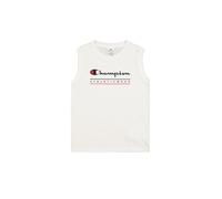 Champion Legacy Boy - Graphic Sleeveless Crewneck T-Shirt with Large Logo, Camiseta de Tirantes Anchos Niños, White (WW001),