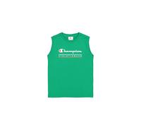 Champion Legacy Boy - Graphic Sleeveless Crewneck T-Shirt with Large Logo, Camiseta de Tirantes Anchos Niños, Green (GS130),