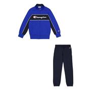 Champion Legacy Boy-Icons Full Zip Hooded Sweatsuit Chándal, Azul (BS008), 13-14 Años para Niños