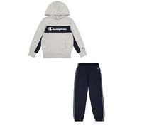 Champion Legacy Boy-Icons Hooded Sweatsuit Chándal, Gris (EM021), 11-12 años para Niños