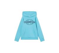 Champion Legacy Boy - Sudadera con Capucha gráfica, Talla S, Color Azul Claro, Azul Claro, S