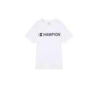 Champion Legacy Boys, Camiseta gráfica de Cuello Redondo, L, Color Blanco, Blanco, L