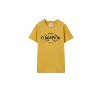 Champion Legacy Boys, Camiseta gráfica de Cuello Redondo, Talla M, Color Amarillo, Amarillo, M