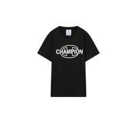 Champion Legacy Boys - Camiseta gráfica de Cuello Redondo, Talla XL, Color Negro, Negro, XL