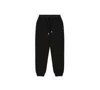 Champion Legacy C-Tech W (117477) -Tcv Stretch Poly-Cotton Interlock Rib Cuff Pantalón Deportivo, Negro (KK001), M para Mujer
