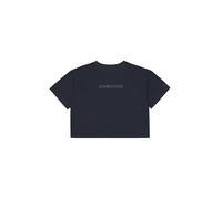 Champion Legacy C-Tech W (117481) -Fine Stretch Jersey Tonal Logo Boxy SS Crewneck Camiseta, Negro (KK001), XL para Mujer