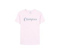 Champion Legacy - Camiseta gráfica de Cuello Redondo para Mujer, Talla L, Color Rosa, Rosa, L