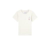 Champion Legacy - Camiseta gráfica de Cuello Redondo para niñas, Talla L, Color Beige, Beige, L