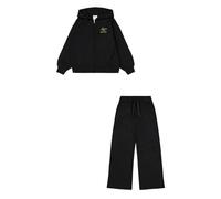 Champion Legacy Emotional Dance G (405045) - Chándal con capucha de forro polar Powerblend compacto, ultraligero y suave, Negro (NBK), 11-12 años (L) Niñas FW24