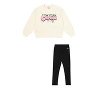 Champion Legacy Girl-Crewneck Sweatsuit Traje de baño, Yellow (YS141), 7-8 Años para Niñas