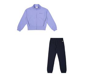 Champion Legacy Girl - Full Zip Sweatsuit Elastic Cuff, Traje de baño Niñas, Purple (VS097),