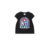 Champion Legacy Girl-Graphic Crewneck T-Shirt Camiseta, Negro (Kk001), 15-16 años para Niñas