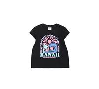 Champion Legacy Girl - Graphic Crewneck T-Shirt, Camiseta Niñas, Black (KK001),