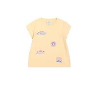 Champion Legacy Girl-Graphic Crewneck T-Shirt Camiseta, Rosa (Ps196), 13-14 Años para Niñas
