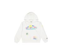Champion Sudadera con capucha Legacy Girl gráfica para niñas Blanco (WW001)