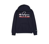 Champion Legacy Graphic Shop Authentic (220245) - Soft Compact Powerblend Fleece Sudadera con Capucha, Azul Marino, XS Hombre FW24, Azul Marino, XS