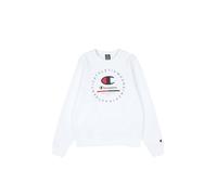 Champion Legacy Graphic Shop Authentic (220246) -Soft Compact Powerblend Fleece Crewneck Sudadera, Blanco (WW001), S para Hombre