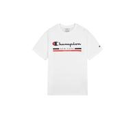 Champion Legacy Graphic Shop Authentic (220249) - Light Cotton Jersey 150 gr.150 Gargantilla T-Shirt, Blanco, S Hombre FW24, Color Blanco., S
