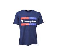 Champion Legacy Graphic Shop Authentic Box Logo S/S T-Shirt, Azul Marino, S Hombre