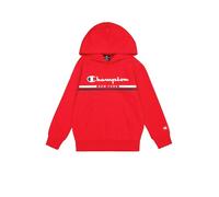 Champion Legacy Graphic Shop B (306837) -Ultra-Light Soft Compact Powerblend Fleece Sudadera con Capucha, Rojo (RS011), 9-10 años para Niños