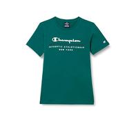 Champion Legacy Graphic Shop B-Authentic S/S Crewneck Camiseta, Verde Bosque, 15-16 Años para Niños