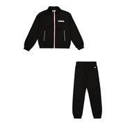 Champion Legacy Graphic Shop G (405047) -Ultra-Light Soft Compact Powerblend Terry High-Neck Chandal Bebe, Negro (KK001), 7-8 años para Niñas