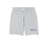Champion Legacy Graphic Shop Small Logo Pantalones Cortos, Gris Melange Claro, 11-12 Years Niños y Adolescentes