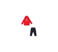 Champion Legacy Graphic Shop TD (306846) -Ultra-Light Soft Compact Powerblend Fleece Hooded Traje, Rojo (RS011), 12 Meses para Bebés