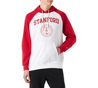 Champion Legacy College Heavy Powerblend Sudadera con Capucha, (Blanco y Rojo), S para Hombre