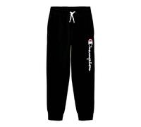 Champion Legacy Icons B-Ultralight Spring Terry Script Logo Rib Cuff Pantalones Deportivos, Negro, 9-10 Años Niños y niños