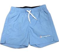Champion Legacy Icons Beachshorts B-Crinkle Taslon Small Script Logo Traje de pantalón Corto Niños y Adolescentes, Azul Claro, 7-8 Years
