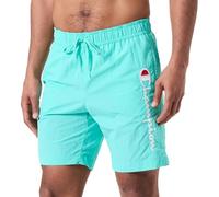 Champion Legacy Icons Beachshorts - Crinkle Taslon Contrast Logo Bermudas Disfraz de Pantalón Corto, Verde Aguamarina, M Hombre SS24, Verde Aguamarina, M