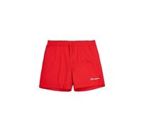 Champion Legacy Icons Beachshorts-Crinkle Taslon Small Script Logo Bañador para Hombre, Rojo, S