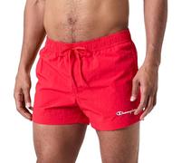 Champion Legacy Icons Beachshorts-Crinkle Taslon Small Script Logo Brief Bañador para Hombre, Rojo, S
