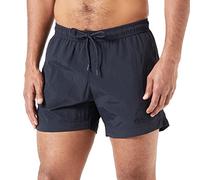 Champion Legacy Icons Beachshorts - Crinkle Taslon Small Script Logo Disfraz de pantalón Corto, Negro, Talla S para Hombre SS24, Negro, S