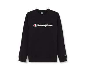 Champion Legacy Icons-Heavy Spring Terry Crewneck Sudadera Hombre, Negro, XL
