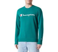 Champion Legacy Icons-Heavy Spring Terry Crewneck Sudadera, Verde Bosque, M para Hombre