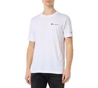 Champion Legacy Icons-Small Script Logo S/S Crewneck Camiseta, Color Blanco, XXL Hombres