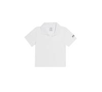 Champion Legacy Icons Tonal Logo W-Soft Cotton 1x1 Rib Crop Slim Tank S/L Camisa de Polo, Color Blanco, M para Mujer